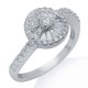 Diamond Fashion Ring in White 18K Gold