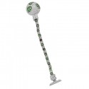 Zöld gránát gyémánt kabrió drágakő fülbevaló drágakő gyűrű 14 K fehér arany