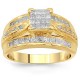 14K Yellow Gold Diamond Engagement Ring 1.51 Ctw